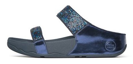 Fitflop Womens Rock Chic Slide Midnight Blue